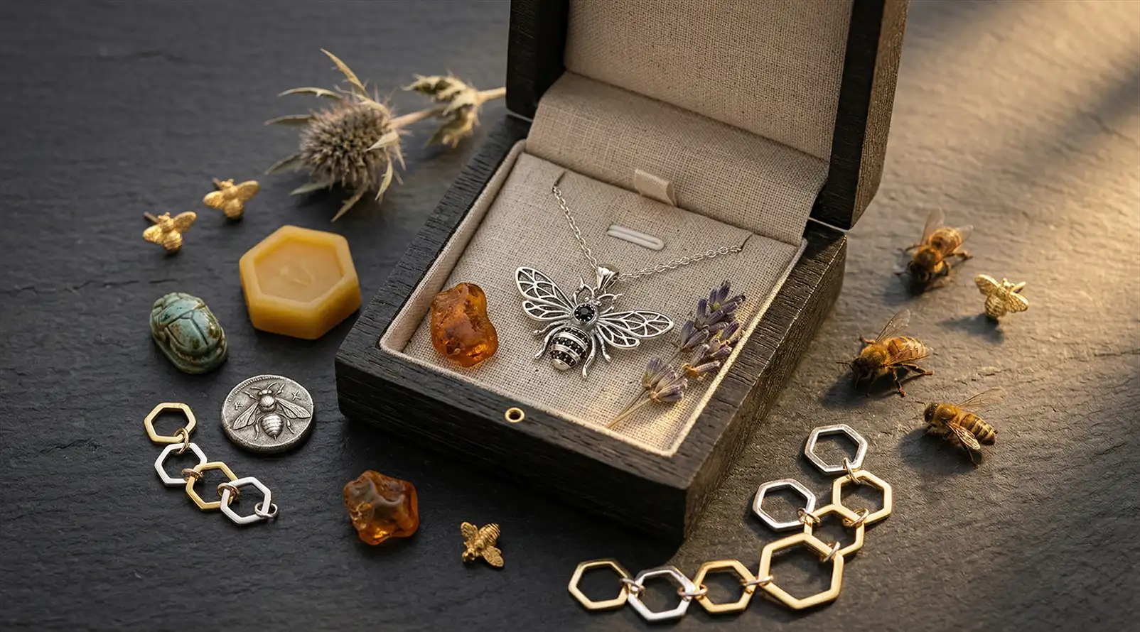 La abeja en la joyeria: por que es el simbolo mas poderoso que puedes llevar