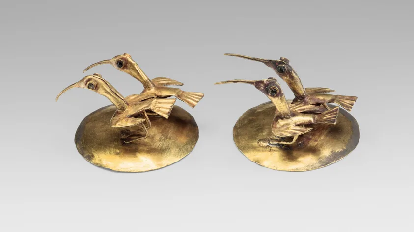 Pendientes colgantes con motivo de ibis