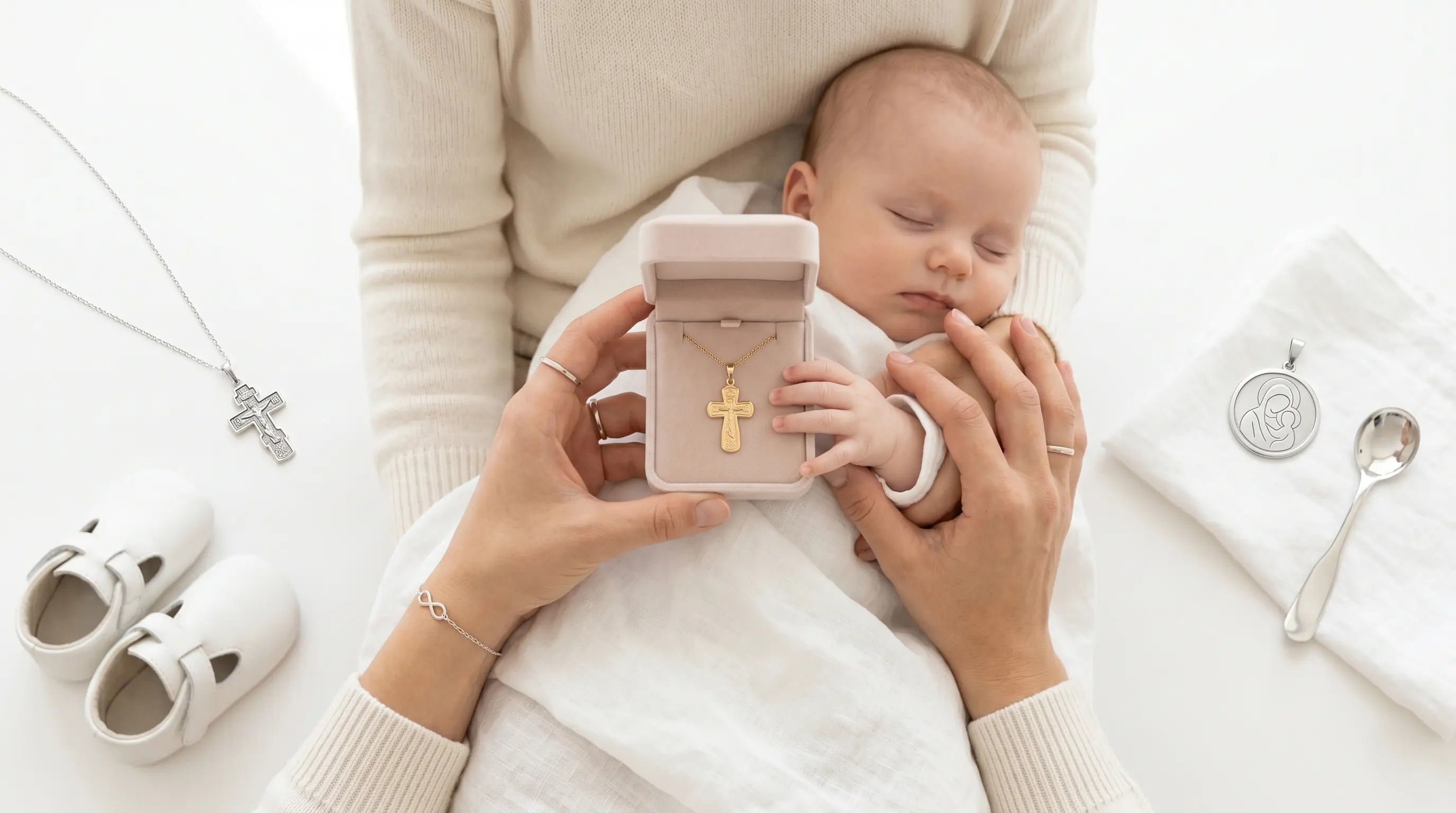 Joyas para el bautizo: qué regalar a un bebé