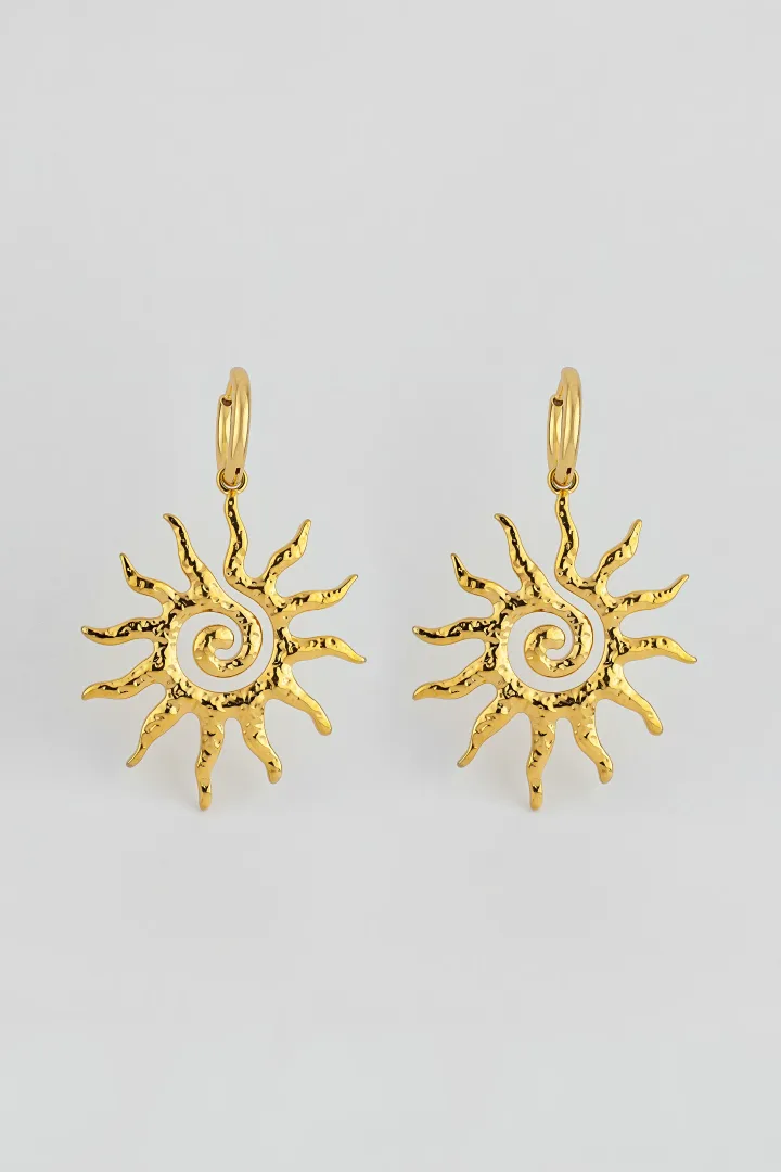 PENDIENTES ESPIRAL SOLAR