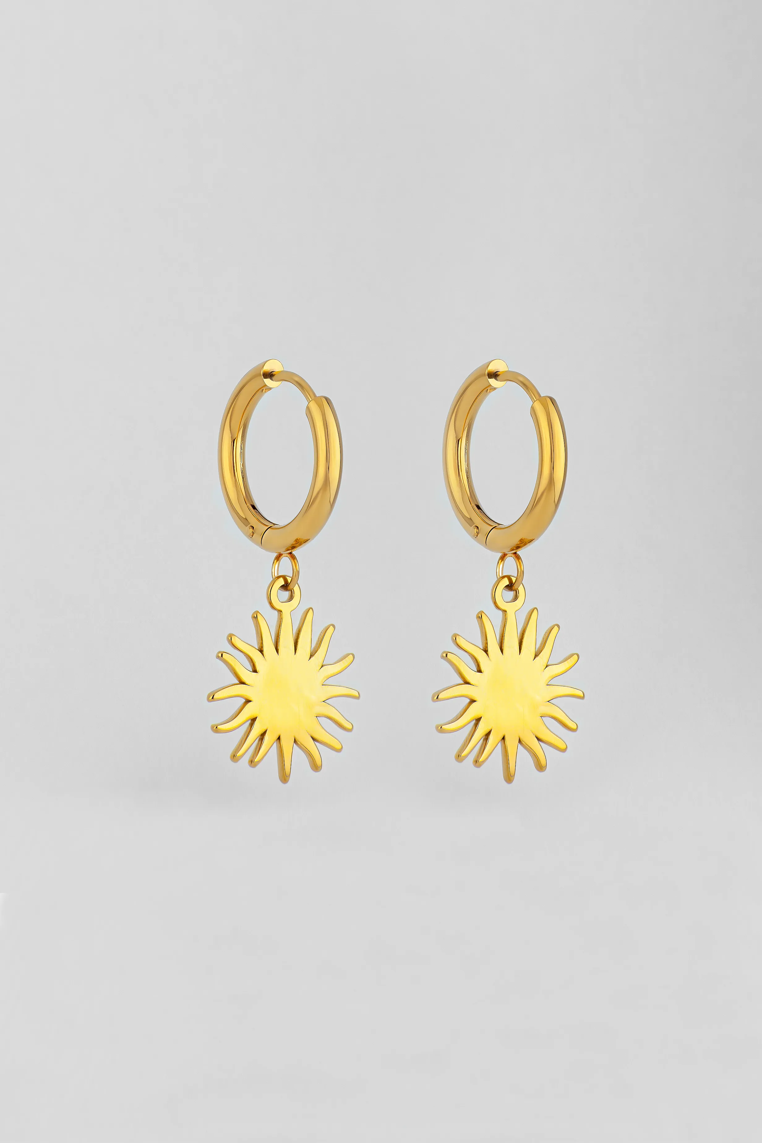 PENDIENTES AROS CON SOL превью 2