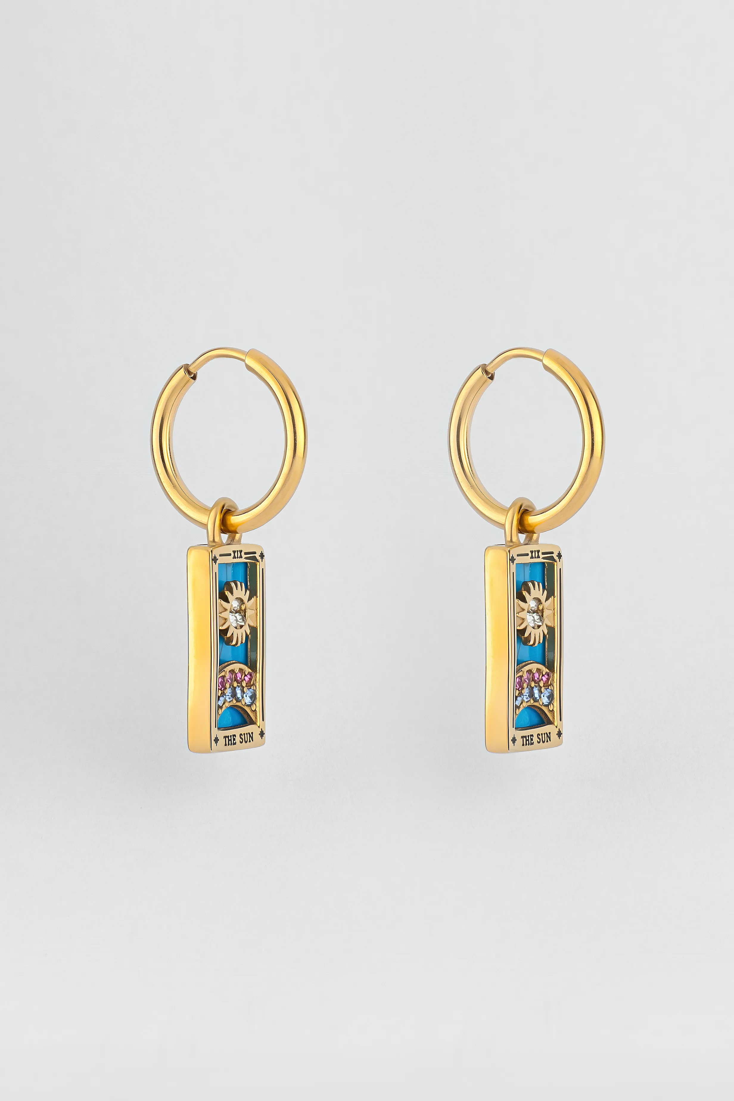 PENDIENTES AROS TAROT EL SOL превью 2