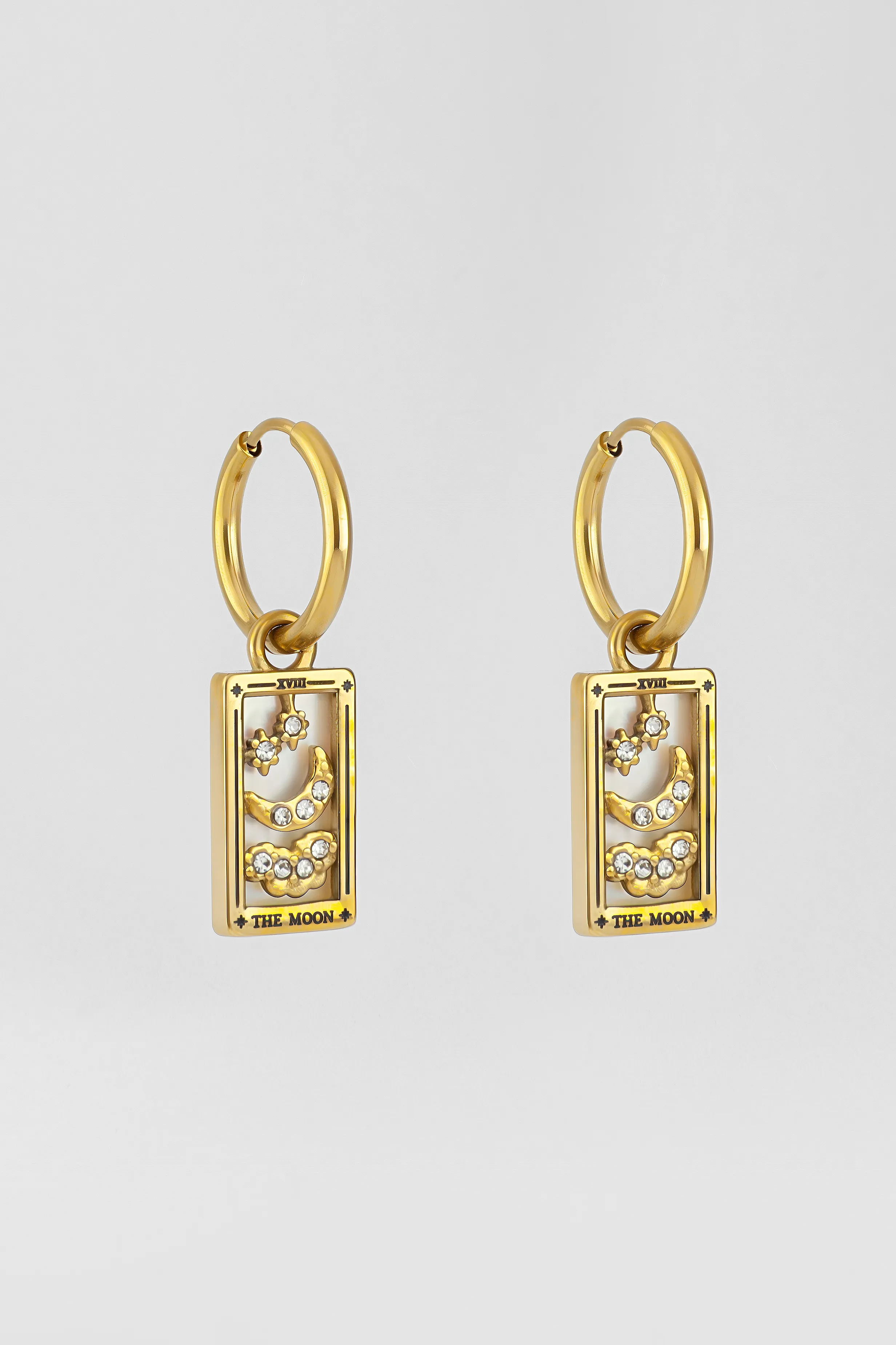 PENDIENTES AROS TAROT LA LUNA