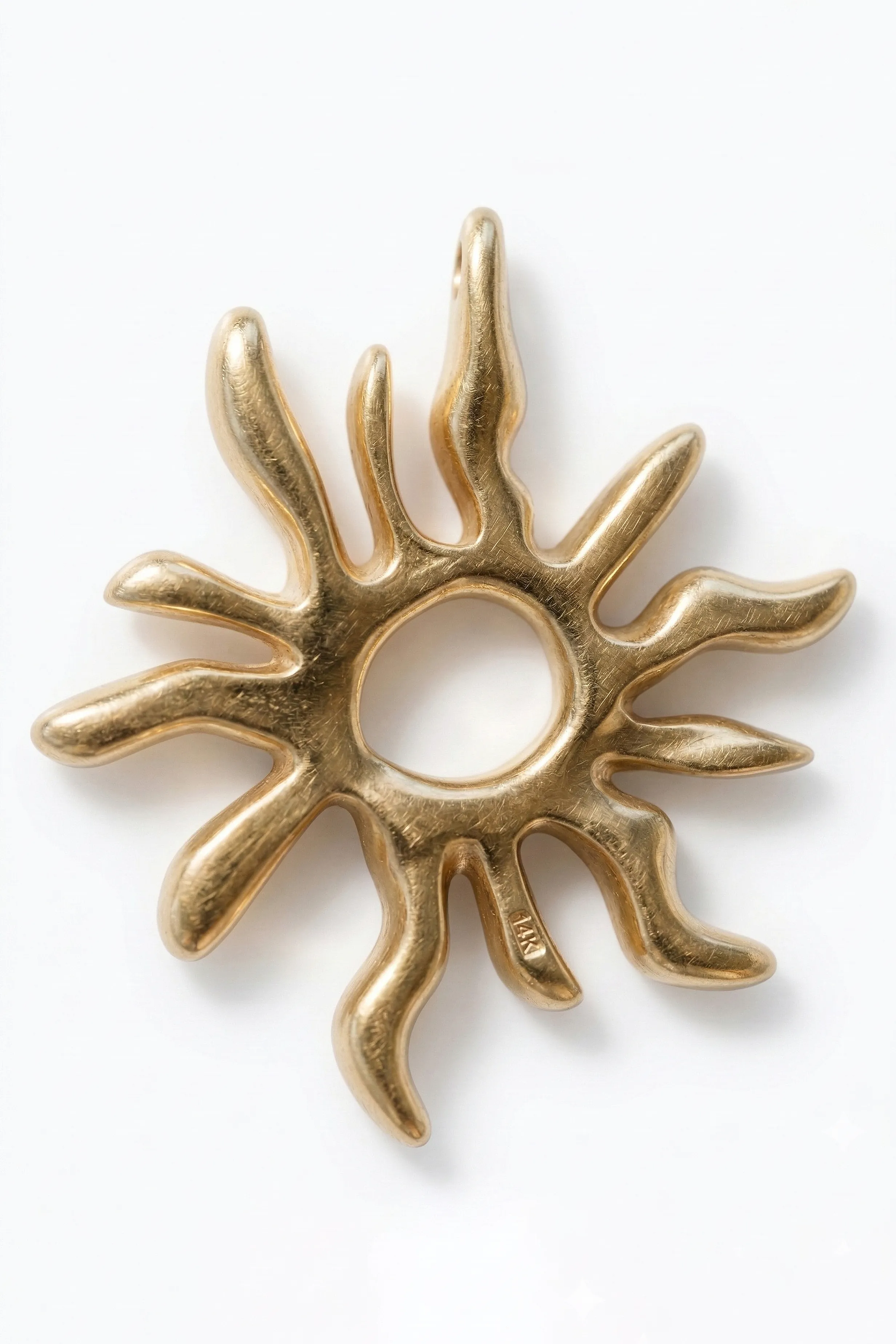 КУЛОН СОЛНЦЕ ЗОЛОТИСТЫЙ превью 8