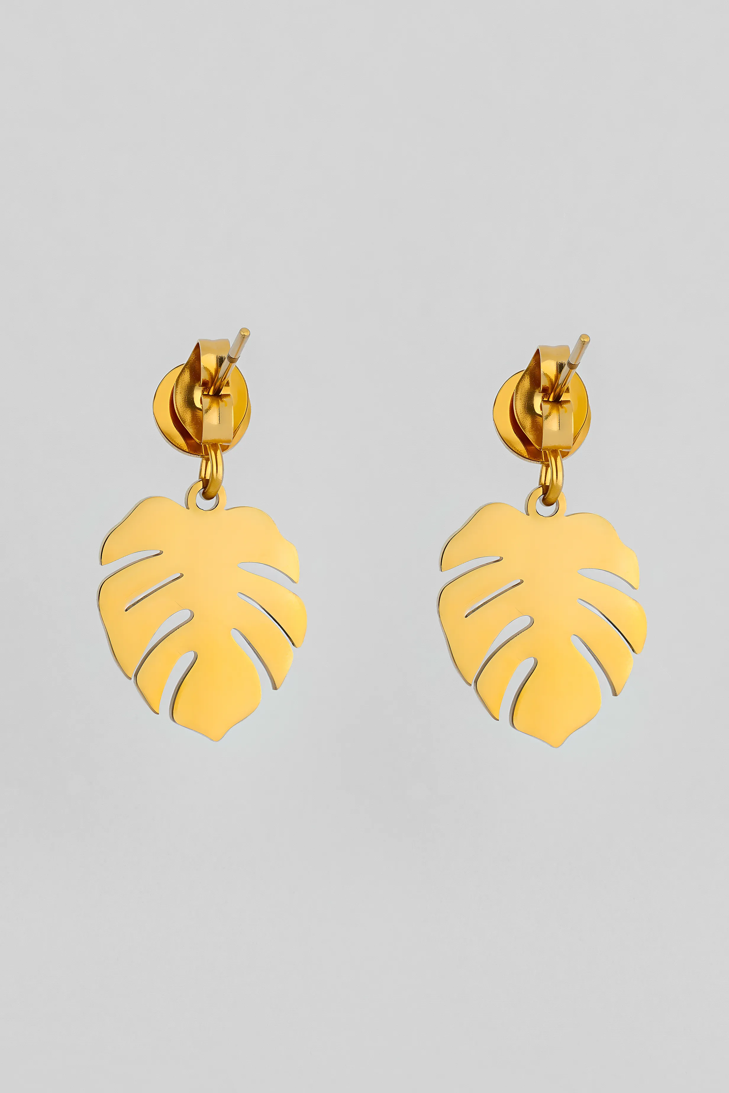 PENDIENTES HOJA MONSTERA превью 2